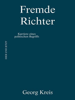 cover image of Fremde Richter